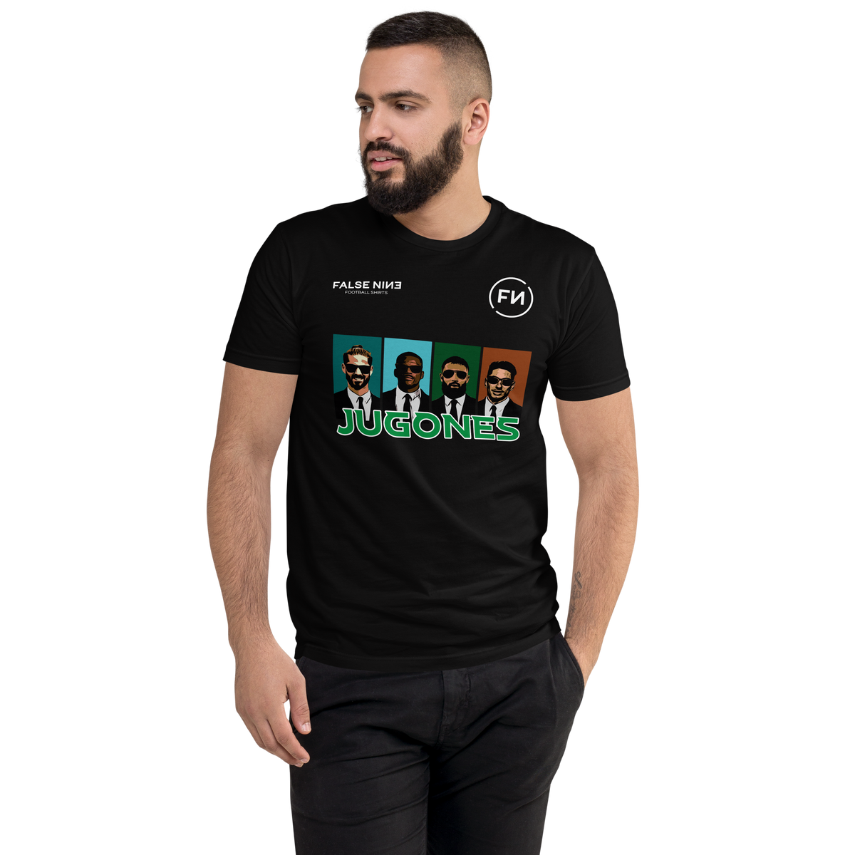 Camiseta Premium | RBB | Jugones 01 | Negra