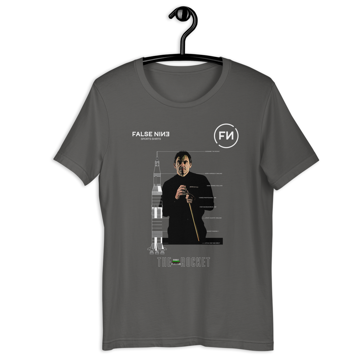 Camiseta de manga corta unisex | Snooker | ROS 01 | Oscuros