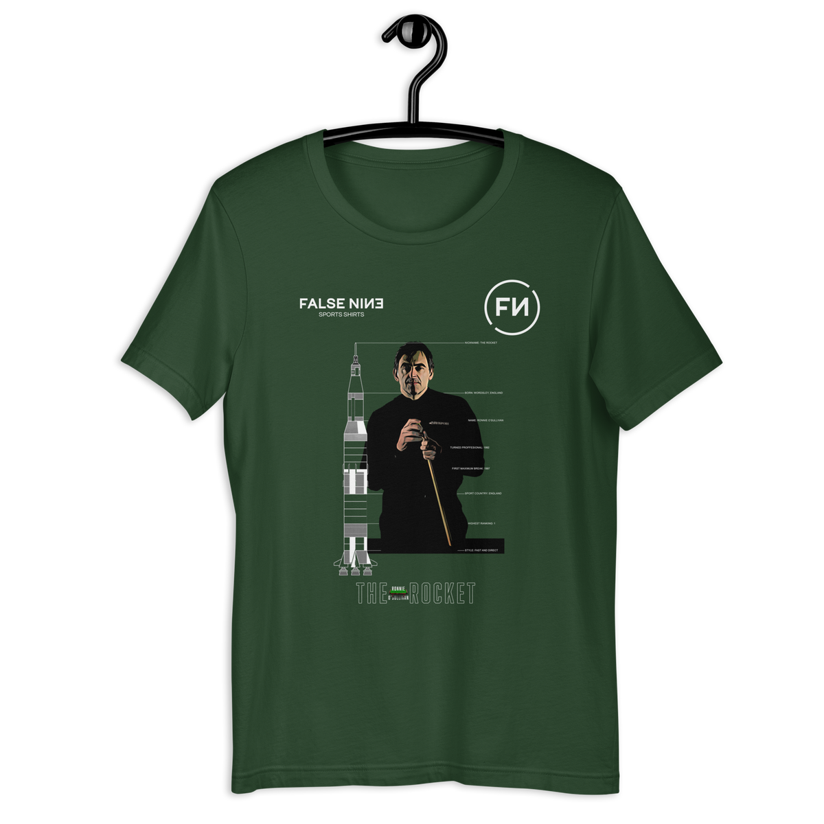 Camiseta de manga corta unisex | Snooker | ROS 01 | Oscuros